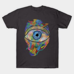 Blue eye rainbow mist T-Shirt